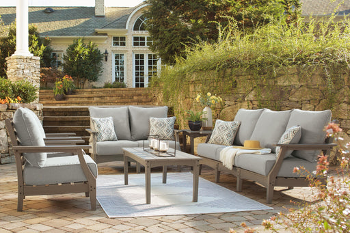 Visola Outdoor Sofa and Loveseat Set - Furniture 2 Go- FL