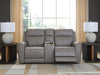 5Z-Comfort Power Reclining Loveseat with Console - Furniture 2 Go- FL