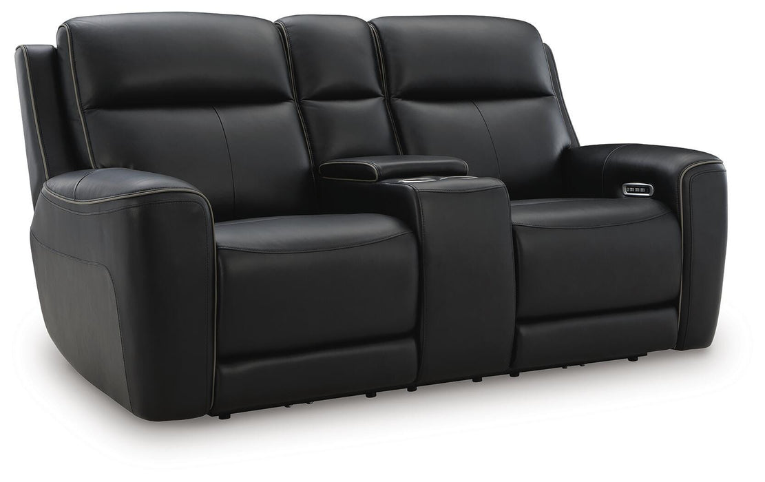 5Z-Comfort Power Reclining Loveseat with Console - Furniture 2 Go- FL