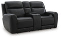5Z-Comfort Power Reclining Loveseat with Console - Furniture 2 Go- FL