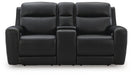 5Z-Comfort Power Reclining Loveseat with Console - Furniture 2 Go- FL