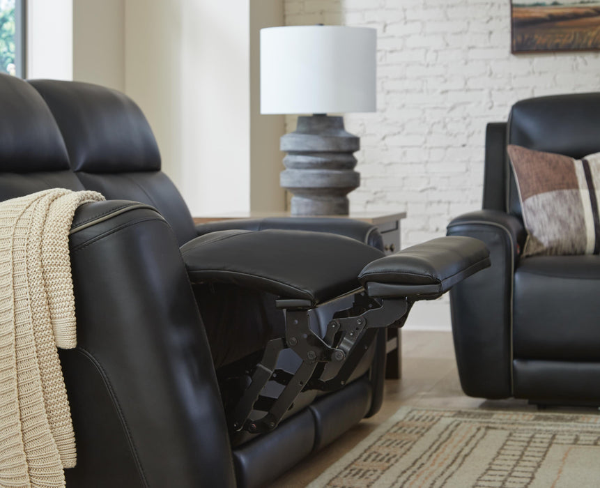 5Z-Comfort Power Reclining Loveseat with Console - Furniture 2 Go- FL