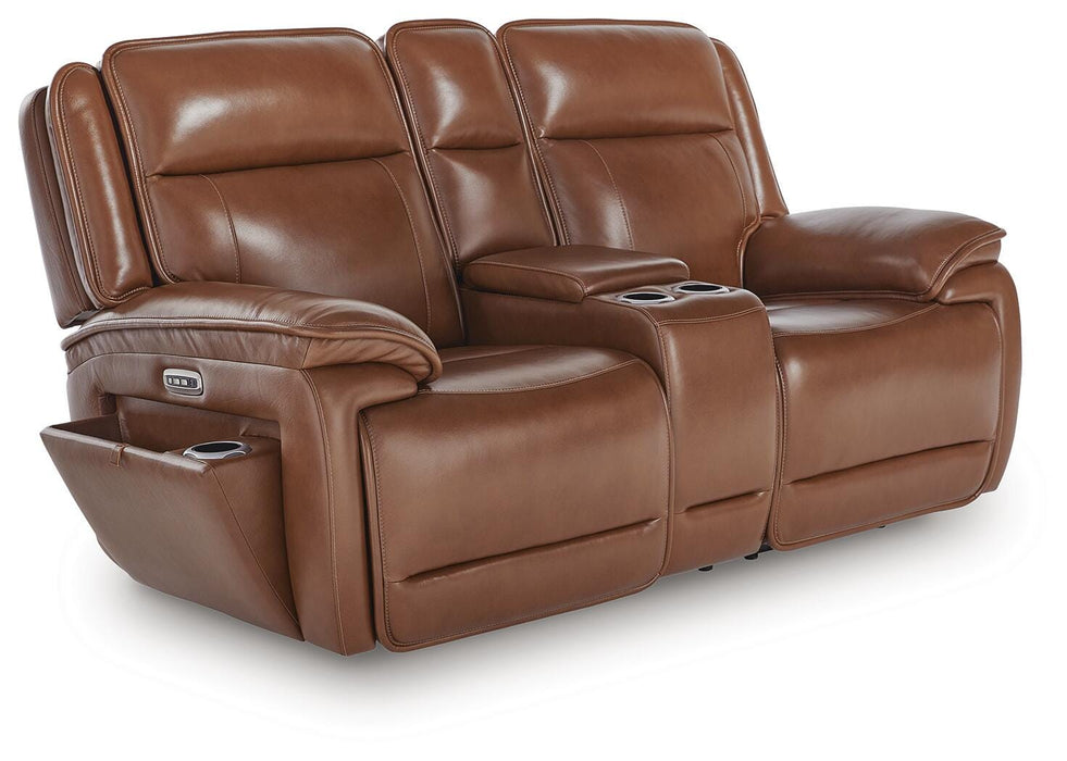 Healy Pier Power Reclining Loveseat with Console - Furniture 2 Go- FL