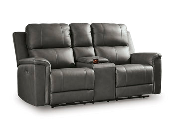 Bleckley Power Reclining Loveseat with Console - Furniture 2 Go- FL
