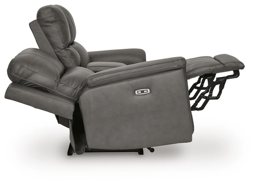 Bleckley Power Reclining Loveseat with Console - Furniture 2 Go- FL