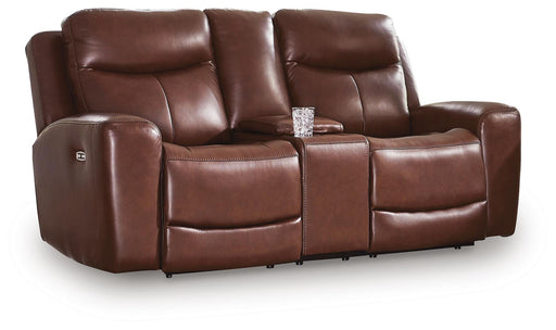 Next Move Power Reclining Loveseat with Console - Furniture 2 Go- FL