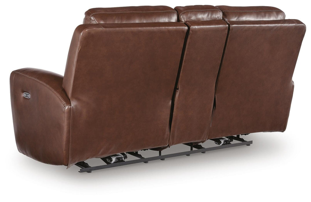 Next Move Power Reclining Loveseat with Console - Furniture 2 Go- FL