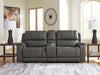 5Z - Pittson Power Reclining Sectional Loveseat with Console - Furniture 2 Go- FL