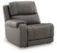 5Z - Pittson Power Reclining Sectional Loveseat with Console - Furniture 2 Go- FL
