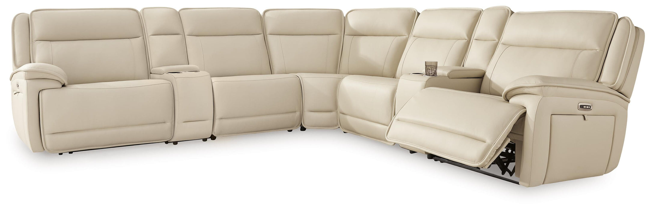 Double Deal Reclining Sectional with 2 Consoles - Furniture 2 Go- FL