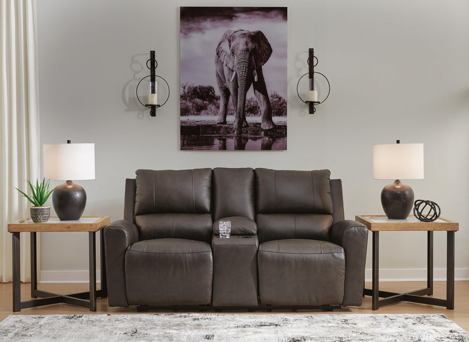 Boxmere Power Reclining Loveseat with Console - Furniture 2 Go- FL