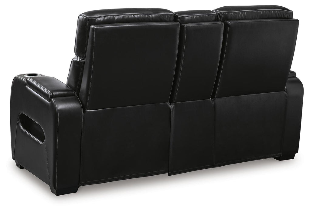 Boyington Power Reclining Loveseat with Console - Furniture 2 Go- FL
