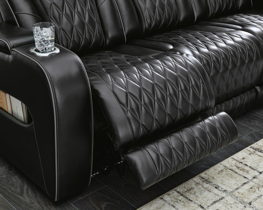 Boyington Power Reclining Loveseat with Console - Furniture 2 Go- FL