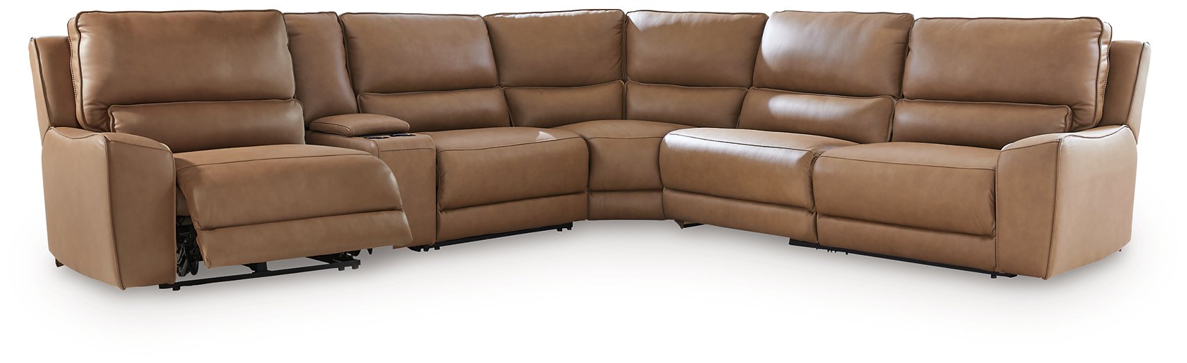 DeepWakes Reclining Sectional with Storage Console - Furniture 2 Go- FL