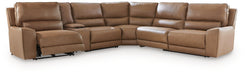DeepWakes Reclining Sectional with Storage Console - Furniture 2 Go- FL