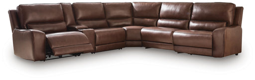 DeepWakes Reclining Sectional with Storage Console - Furniture 2 Go- FL