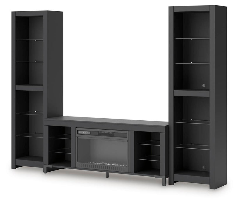 Cayberry Entertainment Center with Electric Fireplace - Furniture 2 Go- FL