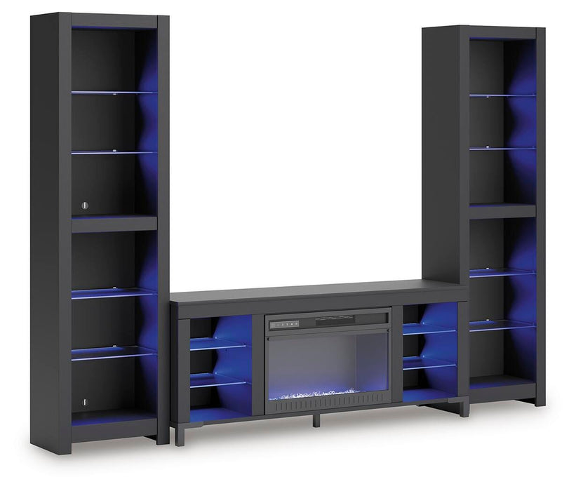 Cayberry Entertainment Center with Electric Fireplace - Furniture 2 Go- FL
