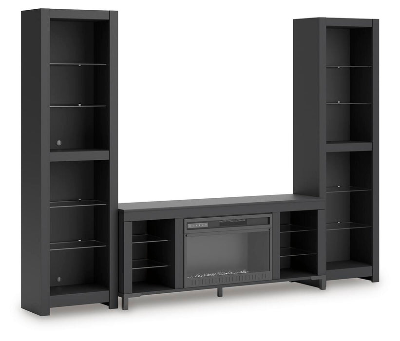 Cayberry Entertainment Center with Electric Fireplace - Furniture 2 Go- FL