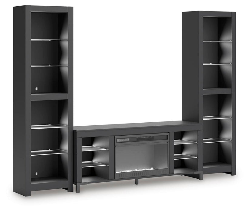 Cayberry Entertainment Center with Electric Fireplace - Furniture 2 Go- FL
