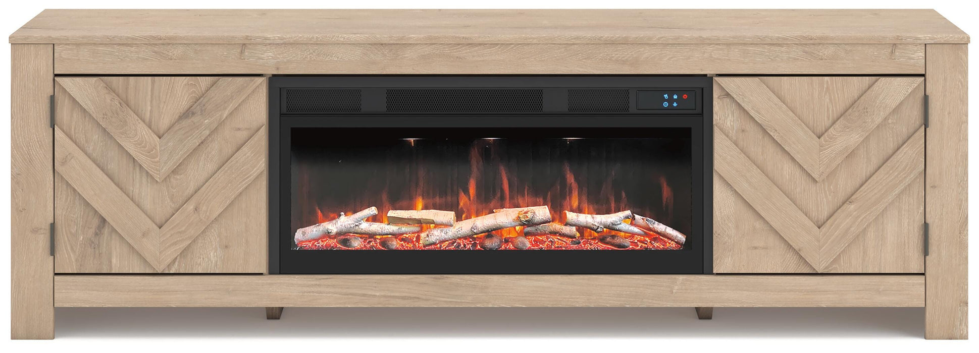 Cayboni 71" TV Stand with Electric Fireplace - Furniture 2 Go- FL