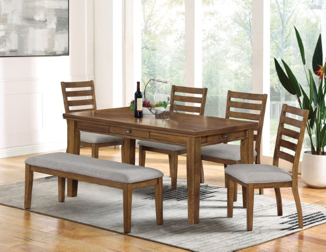 Rapidview 6 Pc Dining Table Set with Bench - Furniture 2 Go- FL
