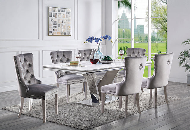 Valdevers 7 Pc Dining Table Set - Furniture 2 Go- FL