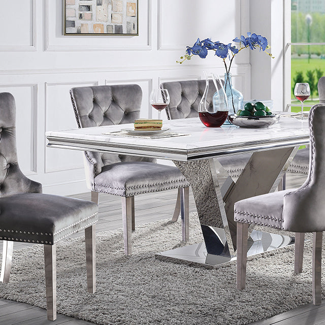 Valdevers 7 Pc Dining Table Set - Furniture 2 Go- FL