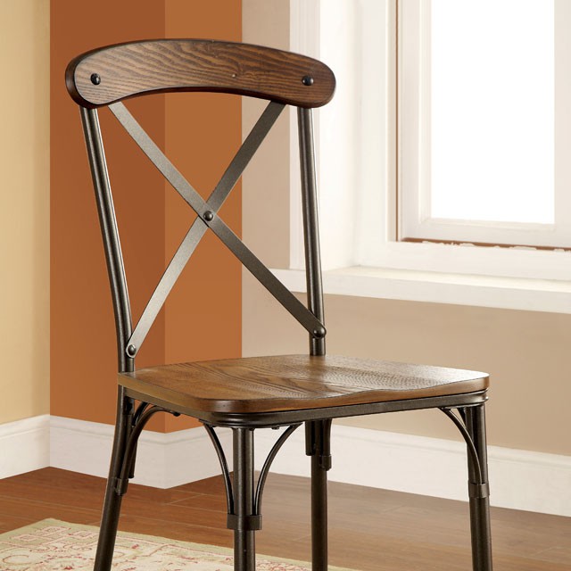 CROSBY Natural Elm/ Bronze Side Chair (2/CTN) image