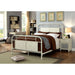 Haldus Cal.King, E.King, & Twin Bed White, Ivory, & Red - Furniture 2 Go- FL