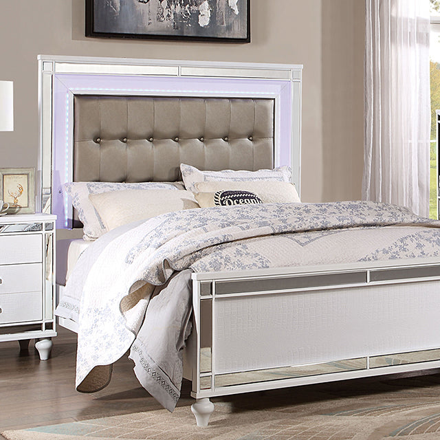 Brachium Queen Bedroom Set Silver - Furniture 2 Go- FL