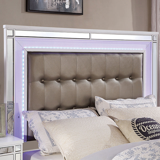 Brachium Queen Bedroom Set Silver - Furniture 2 Go- FL