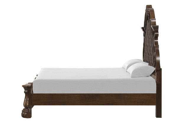 Leovanni 4 Pc Queen Bedroom Set Brown - Furniture 2 Go- FL