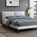 Verwood E.King, Full, & Queen Bed Gray & Light Gray - Furniture 2 Go- FL