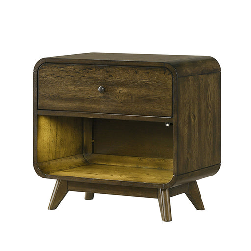 Heswall Nightstand w/ LED - Furniture 2 Go- FL