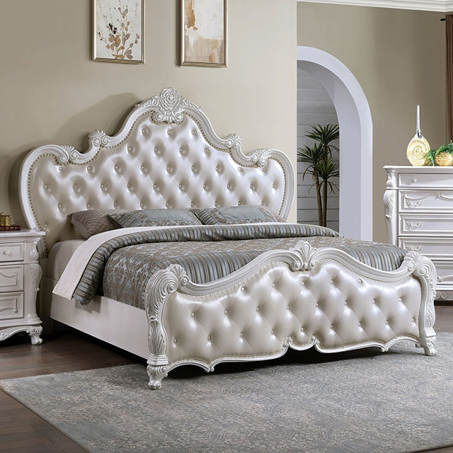 Ventresca Bed White & Chrome