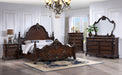 Francione E.King & Queen Bed White & Chrome - Furniture 2 Go- FL