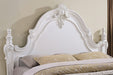 Francione E.King & Queen Bed White & Chrome - Furniture 2 Go- FL