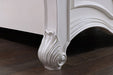 Francione E.King & Queen Bed White & Chrome - Furniture 2 Go- FL