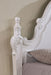 Francione E.King & Queen Bed White & Chrome - Furniture 2 Go- FL