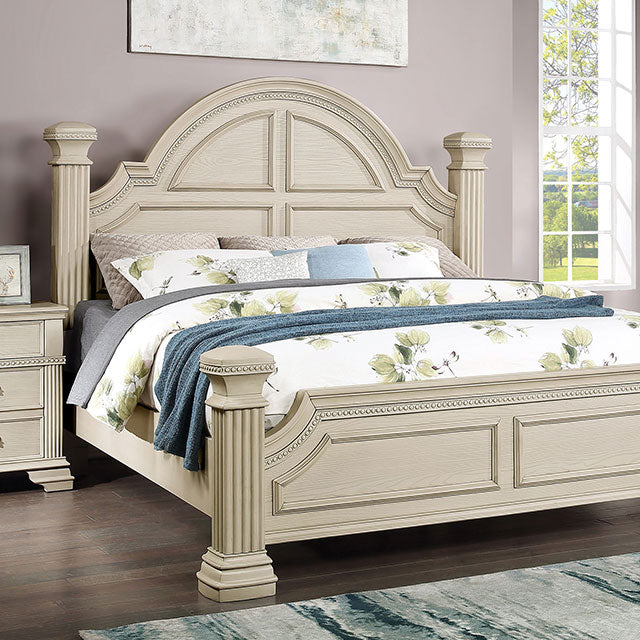 Pamphilos 4 & 5 Piece Queen Bedroom Set Gray & White - Furniture 2 Go- FL