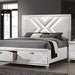 Emmeline 4 & 5 Piece Queen Bedroom Set Gray & White - Furniture 2 Go- FL