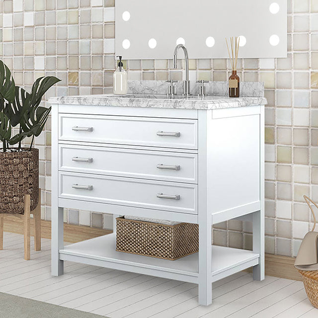 Reston Vanity with Top/ Sink - Furniture 2 Go- FL